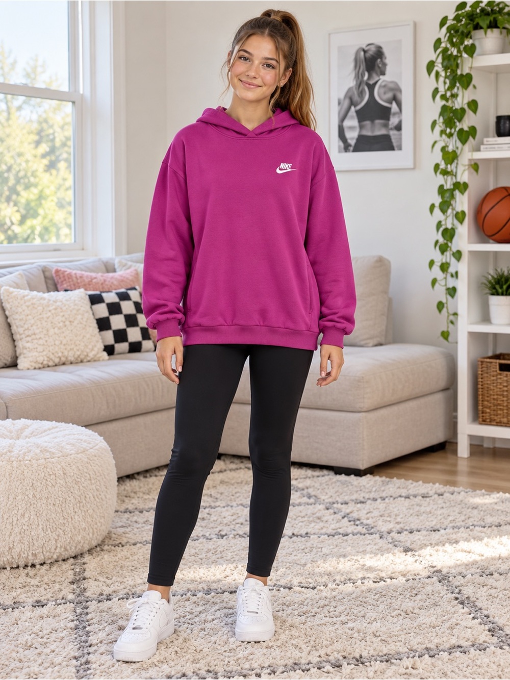 Nike Kids Size XL Hoodie - Magenta